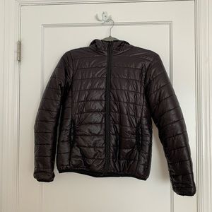 Black puffer jacket